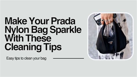 how to clean white prada bag|How To Clean A White Prada Nylon Bag .